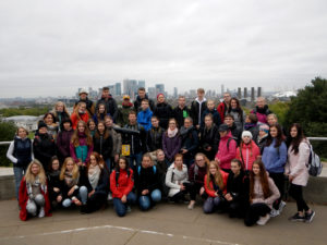 Londýn a jihovýchodní Anglie - společné foto ve Greenwich