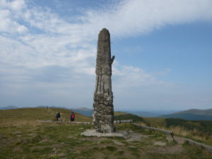 kartografický bod na vrcholu Wielka Rawka (1307 m)