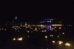 Svíčky na jezeře Bled