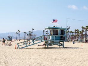 Los Angeles - pobřežní hlídka na pláži