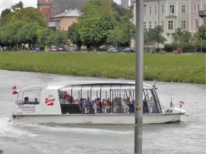 Salzburg - plavba lodí po řece Salzach
