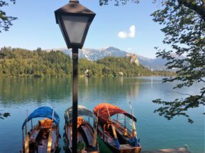 Pletny na Bledském jezeře