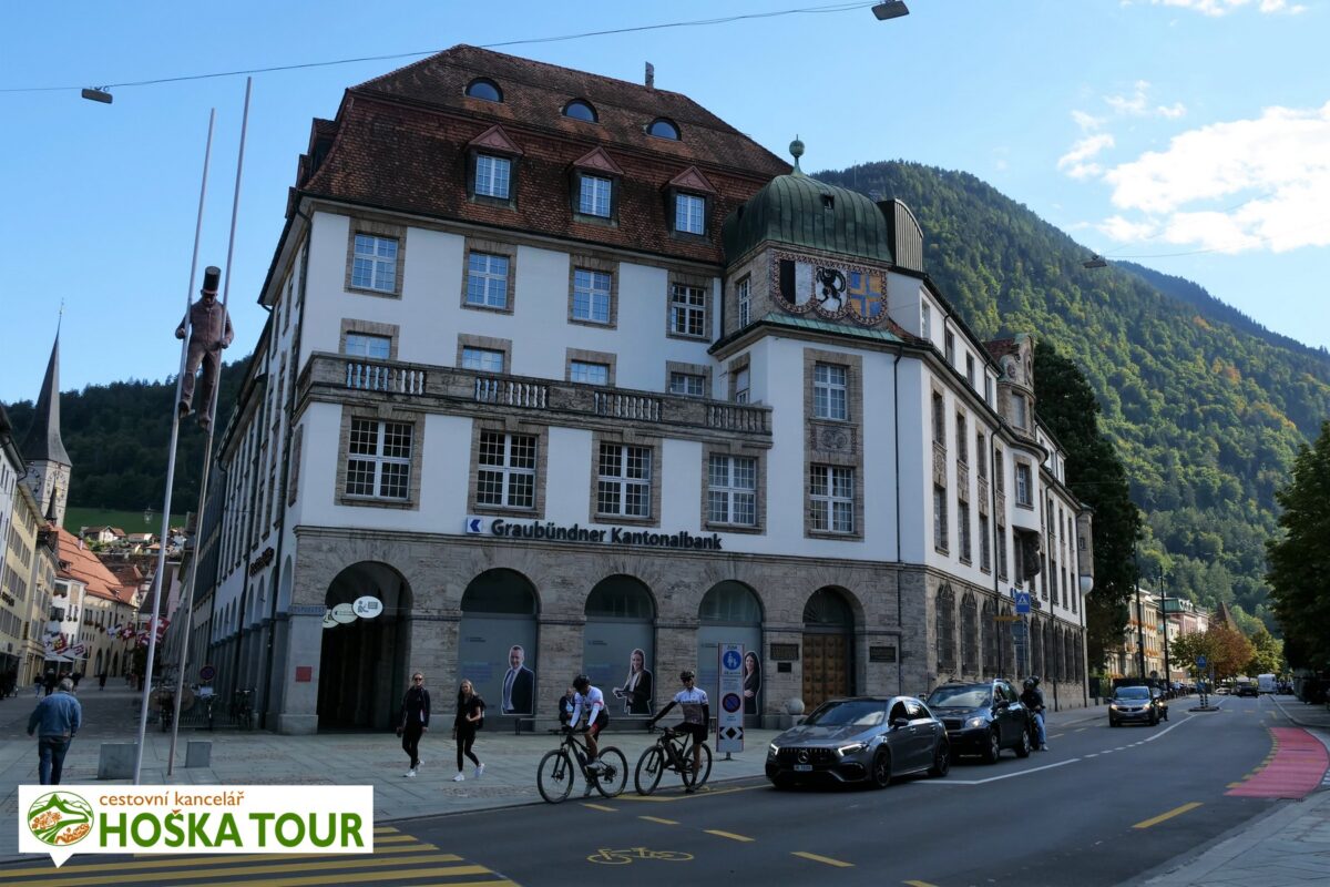 Budova kantonální banky Graubündenu