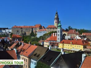 Český Krumlov - vyhlídka na město i zámek