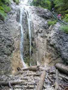 Duhový vodopád v Kláštorské roklině