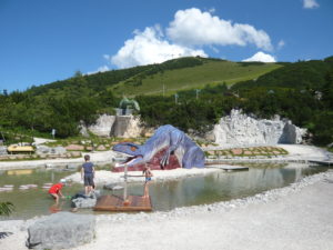 zážitkový svět (Triassic Park) na Waidring Steinplatte