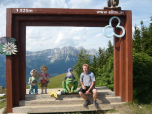 fotorámeček s pozadím Wilder Kaiser (Císařské pohoří)