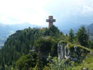 rozhledna Jakobskreuz na vrcholu Buchensteinwand (1456 m)
