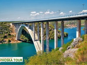 Most nad řekou Krka u Šibeniku - poznávací zájezdy do Chorvatska