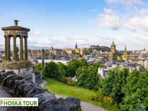 Edinburgh z vrcholu Calton Hill - poznávací zájezd do Skotska