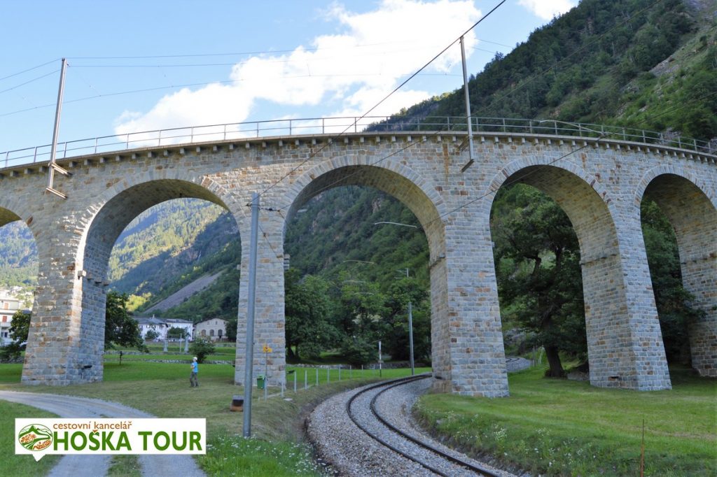 Spirálový most na trati Bernina