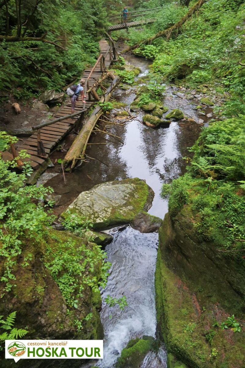 Vodopády Bílé Opavy nedaleko Karlovy Studánky